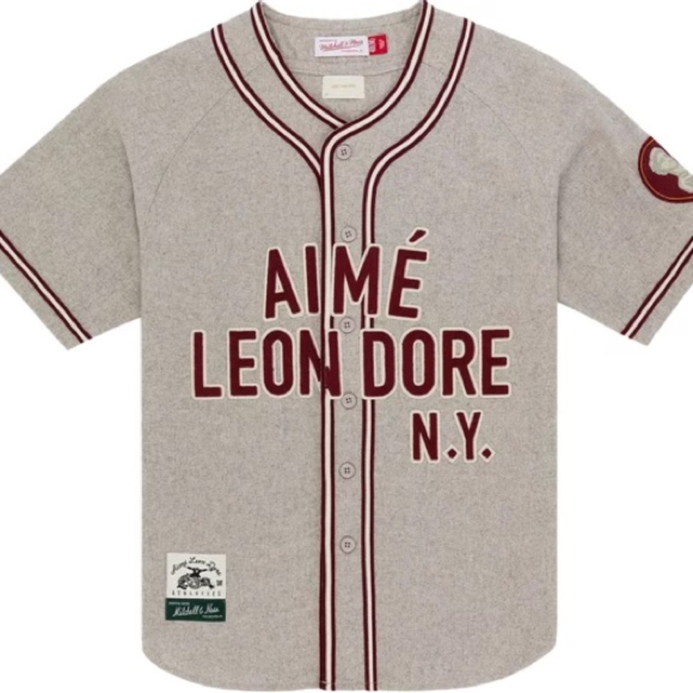 Aime Leon Dore Mitchell & Ness Team Baseball Jersey